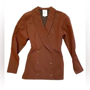 ❌SOLD❌NULLE PART D’AILLEURS BAUDURET PARIS ELASTIC JACKET SKIRT VINTAGE 1980s